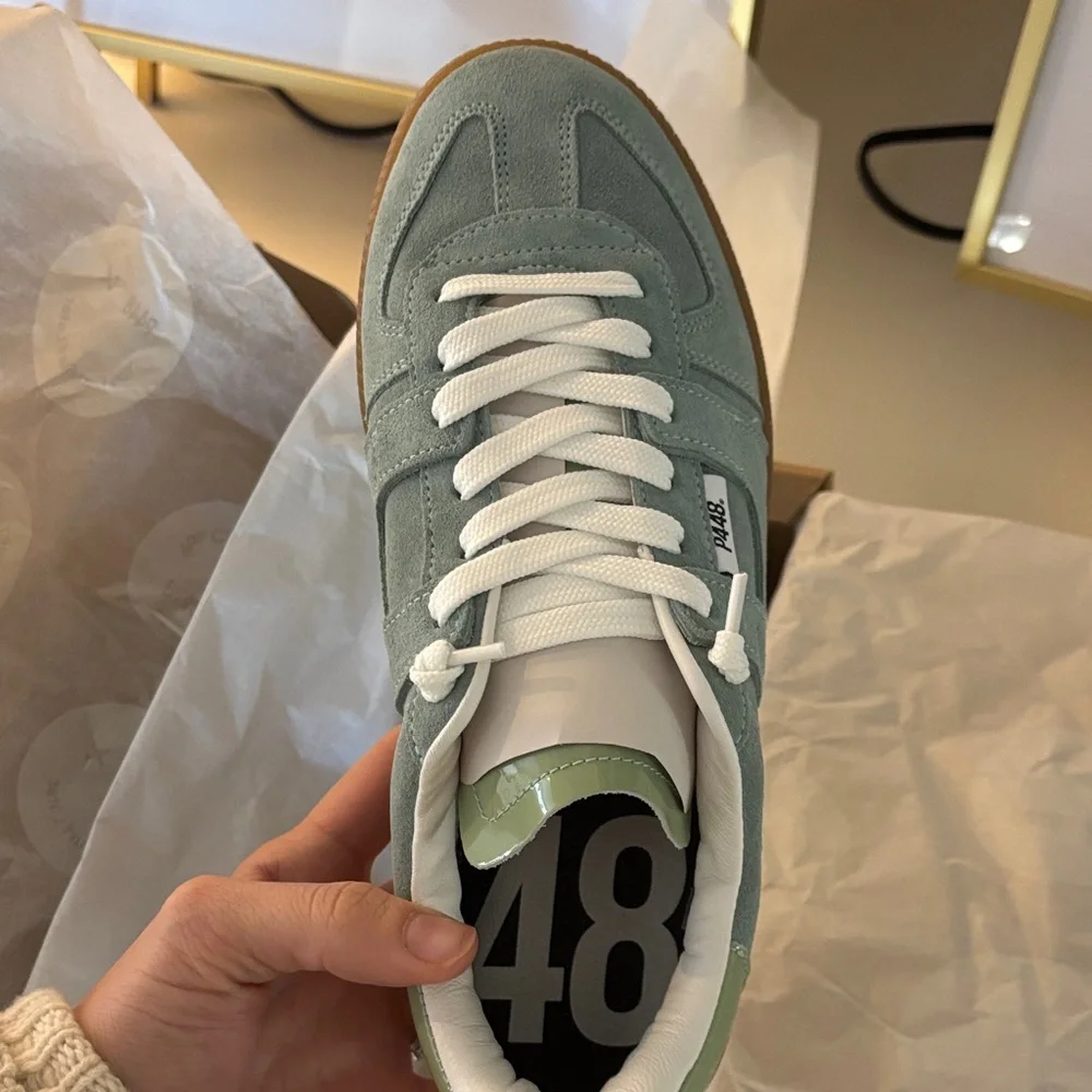 P448 Women's Light Green Sneakers - Picture 9 of 11